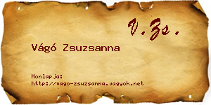 Vágó Zsuzsanna névjegykártya