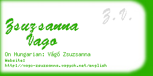 zsuzsanna vago business card